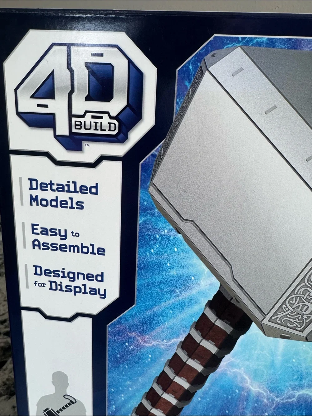 Marvel Mjolnir 3D Model Kit - Silver & Brown
